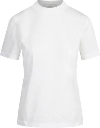 Ballantyne 100% Katoenen T-shirt - Dames - Tops - Wit - Maat: S Katoen