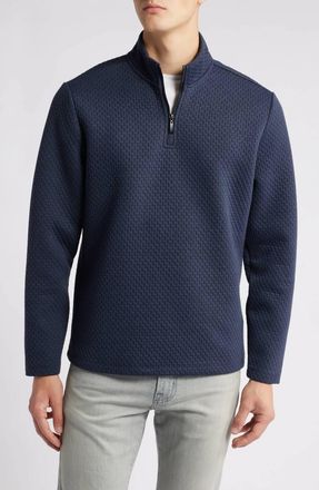 Robert Barakett Brokenhill Half Zip Pullover In Navy