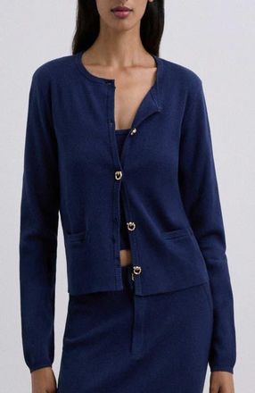 Scalpers Casualknitset Cardigan in Navy at Nordstrom, Size Medium Eu