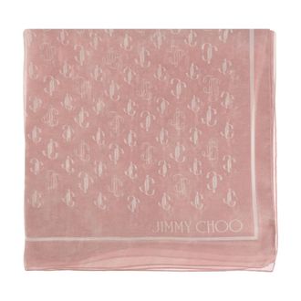 Jimmy Choo London Zijden sjaal - Dames - Accessoires - Roze - Maat: ONE Size Zijde
