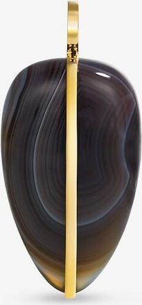 By Pariah Anh&auml;nger aus Gelbgold mit Botswana-Achat Pebble XL