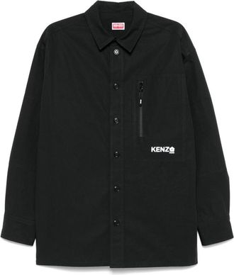 Kenzo Mens Black Boke Flower 2.0 Oversized Shirt, Size X-Large