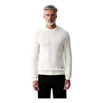 Hackett Maglione Girocollo in Cotone - - Knitwear - Uomo - Beige - L
