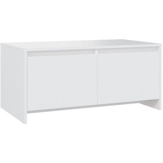 vidaXL Coffee Table White 90x50x41.5 cm Engineered Wood Vidaxl