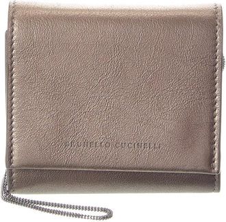 Brunello Cucinelli Leather Wallet On Chain