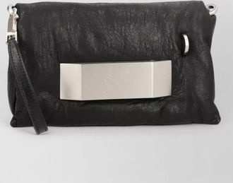 Rick Owens leather clutch bag
