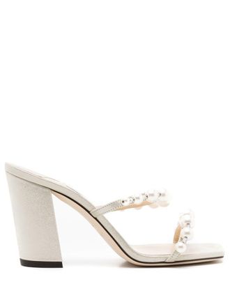 Jimmy Choo London Sandali Amara 85mm - Effetto metallizzato