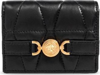 Versace Medusa 95 Quilted Compact Wallet