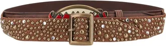 Dsquared2 Brown Studded Casual Belt