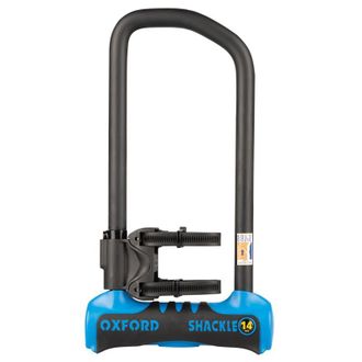 OEM Candado Antirrobo Oxford Con Grillete De Cable 14 Pro Duo U-lock + Cable 320 Mm X 177 Mm Azul