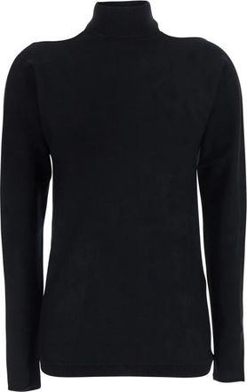 Semicouture Trui met uitsnijdingen - Dames - Coltruien - Zwart - XS - Truien & Vesten