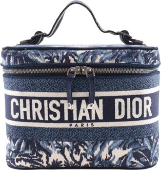 Dior Tweedehands Canvas handtassen - Dames - Vintage Handtas - Blauw - ONE Size - Vintage
