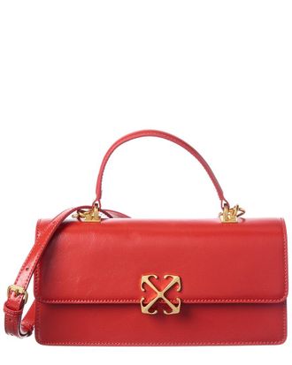 Off-white Off-White Jitney Leather Shoulder Bag