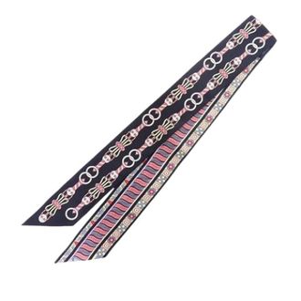Herm&egrave;s Pre-owned Scarves, female, Multicolor, Size: ONE SIZE Pre-owned Harnais En Rosace Twilly Scarf