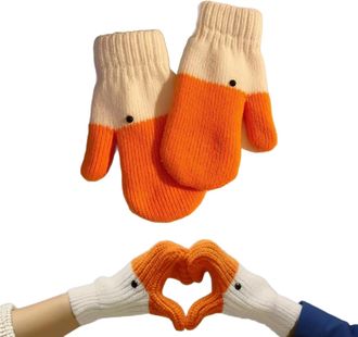 Generic Goose Inspired Gloves for Cozy Hands, 1/2/3Pairs Warm Fleece-Lined Gloves for Winter, Soft & Comfy Mittens with Stretch Cuffs (1Pair)