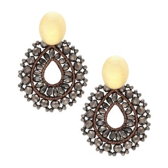 Lott. Gioielli Lott. Gioielli, Accessoires, Dames, Veelkleurig, ONE Size, Leer, CE SI Open Drop S Irr. Stones