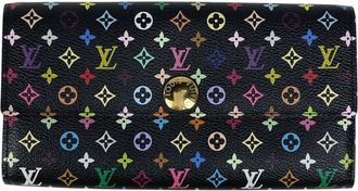 Louis Vuitton Monogram Multicolore Black Multi-Color Noir Monogram Multicolore Long Wallet (Bi-Fold) (Pre-Owned)
