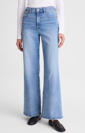 Madewell The High Waist Wide Leg Jeans in Coastal Blue Wash at Nordstrom, Size 30