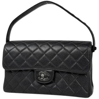 Chanel Pre-owned Matelasse Handbag - Dames - Pre-owned - Zwart - Maat: ONE Size Leer