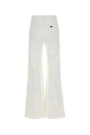 Lois Womens White Stretch Denim Jeans