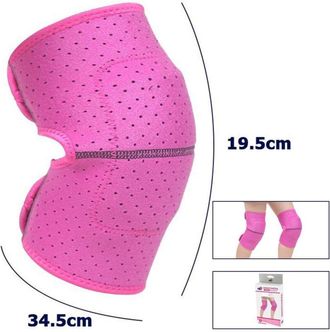 Trade Shop Trade Shop - Coppia Ginocchiera Fascia Tutore Anallergica Lavabile Per Bambine Colore Rosa M