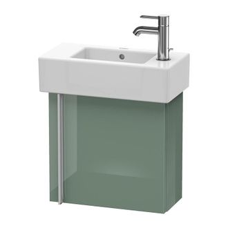 Duravit Duravit Vero Vanity Unit Wall Hung 6270, Con 1 Puerta, Puerta Colgada A La Derecha, 450 Mm, Color (frente/cuerpo): Jade Laca Alto Brillo - Ve6270r0303