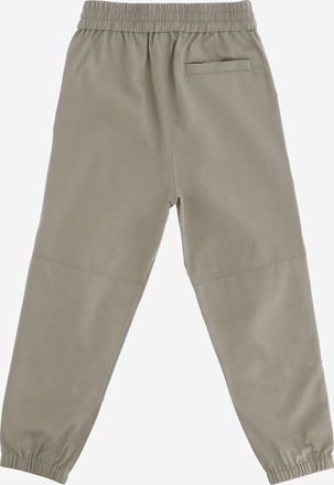 Burberry Boys Cotton Blend Pants For Kids Grey Lyocell Trousers
