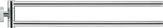 Duravit Duravit - Toallero Karree 45cm, 2 Brazos, Cromo, 0099581000