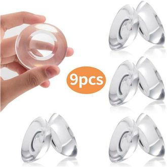 OEM Protector De Pared Para Puertas De 9 Piezas, Autoadhesivo, Con Tope De Puerta Transparente Y Almohadilla Para Bot&oacute;n, Protecci&oacute;n Para Puertas - Crezuo