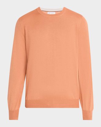 Brunello Cucinelli Men & apos;s Cashmere Knit Crewneck Sweater