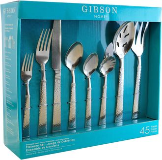 Gibson Home Prato 45 Piece Flatware Set