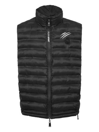 Plein Sport zip-up gilet - Black