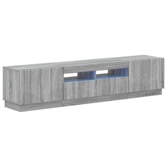vidaXL Cabinet De Tv Led De 5 Piezas Sonoma Gris Madera De Ingenier&iacute;a Vidaxl
