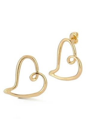 Glaze Jewelry Heart Stud Earrings in Gold at Nordstrom Rack