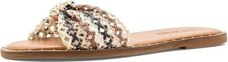 Steve Madden Dipsy Womens Sandals Brown Raffia Crochet : 6.5 M, Synthetic