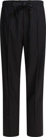 Valentino Mens Black Virgin Wool Trousers - Size EU 48 (Mens)