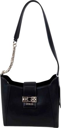 Guess Jane Hobo Schoudertas - Dames - Schoudertassen - Zwart - ONE Size - Leer - Tassen
