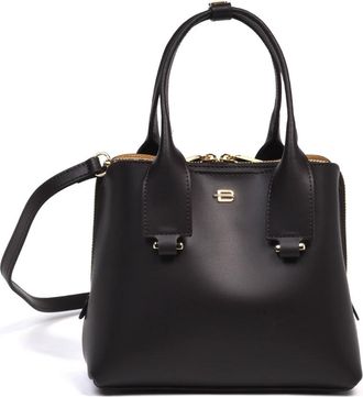Baldinini Leren Handtas met Dubbele Handgrepen - Dames - Handtassen - Bruin - ONE Size - Leer - Tassen