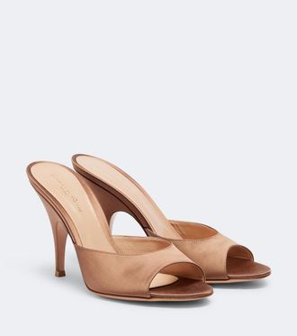 Gianvito Rossi Sofia satin mules