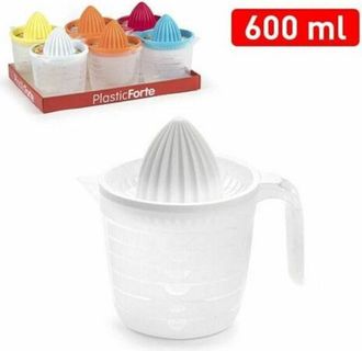 Trade Shop Trade Shop - Set 6 Pezzi Caraffa Spremiagrumi Spremi Agrumi In Plastica Colorata 600 Ml