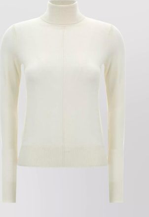 Chlo&eacute; embroidered logo turtleneck sweater