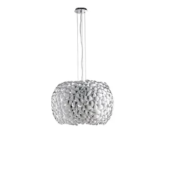 Netlighting DIONISO 5 Light Pendant Ceiling Light Chrome 65x40.5cm in Silver | Size: 65x40.5 cm