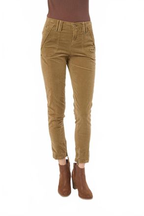 MARRAKECH Thalia Baby Corduroy Zipper Hem Pant In Cheetah