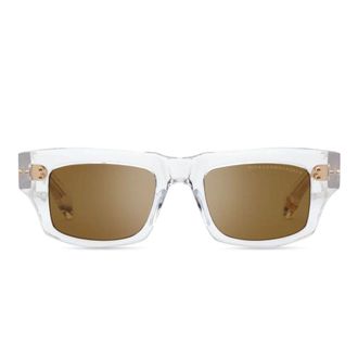 Dita Eyewear Cosmohacker Bold Rectangular Sunglasses with Transparent Frame