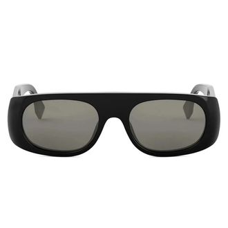 Fendi Signature Black Irregular Sunglasses