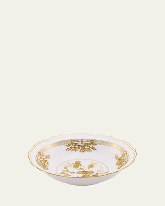Ginori 1735 Oriente Italiano Aurum Deep Round Serving Bowl