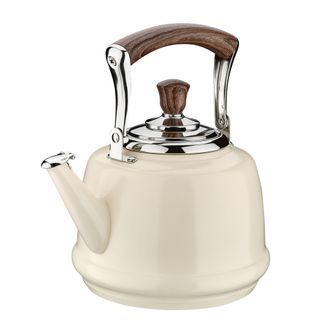OEM Hervidor De Agua De Acero Inoxidable, Di&aacute;metro 22,5 X 17 Cm, 2,0 L, Blanco / Cilio