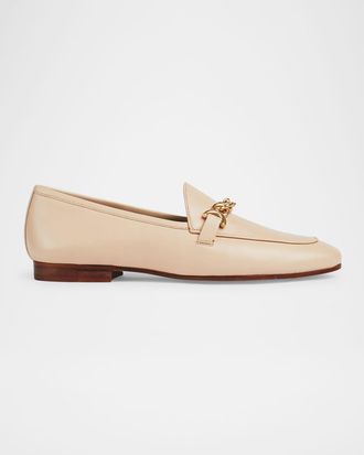 L.k. Bennett Adalynn Leather Chain Loafers