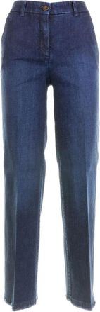 Via Masini 80 Jeans con bottoni - Blu