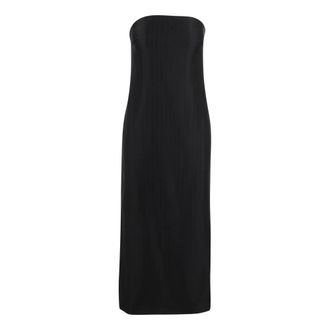 Loulou Studio Pinstripe Bustier Dress - female - Loulou Studio - Party Dresses - Black - S - Dresses